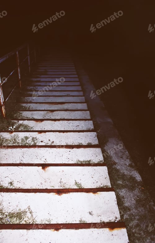 Preview: Old Stone Stair At Evening