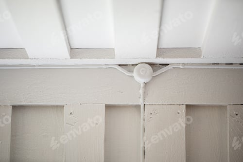 Preview: Old Electric Coupling In The Ceiling Of A Cabin.