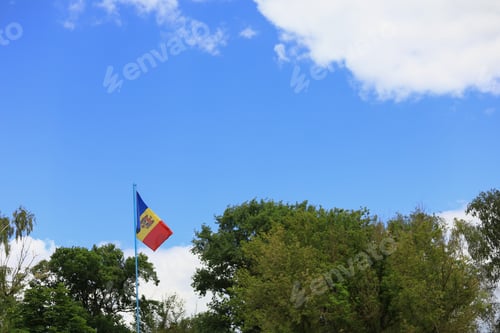 Preview: Waving Flag Against Clear Blue Sky