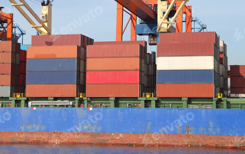Preview: Container Ship Is Loading In A Port