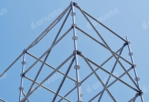 Preview: Metal Structures That Are Installed To Create A Scene Outdoors