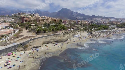 Preview: Playa De Las Americas In Tenerife. Aerial View Of Coastline.