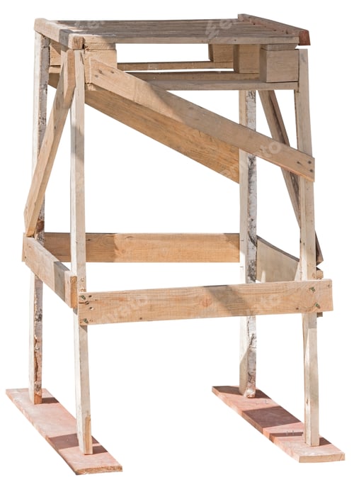 Preview: Construction Grunge Ladder On White Background