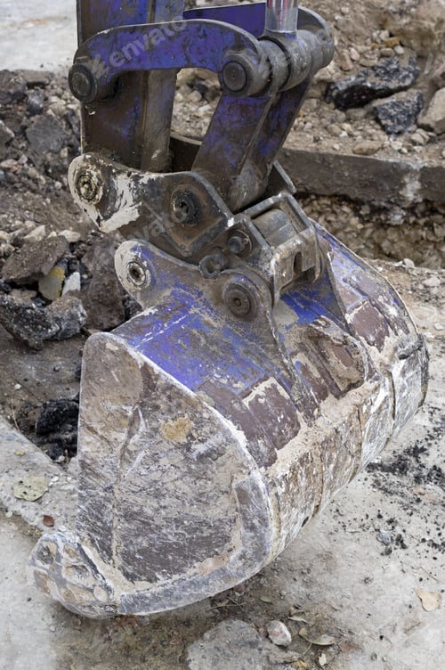 Preview: Part Of Modern Excavator Machines On Construction Sites
