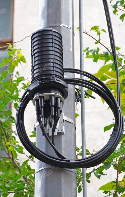 Preview: Closure Optical Fiber With Black Cable