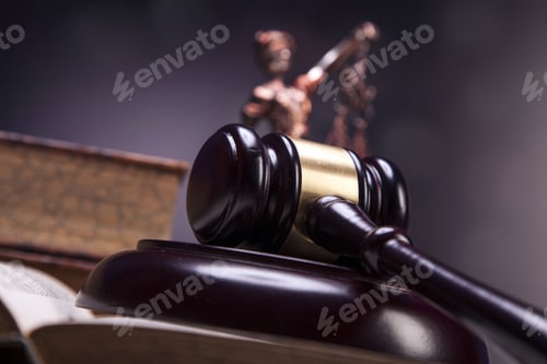 Preview: Mallet Of Justice! Concept Of Law. Studio Shots