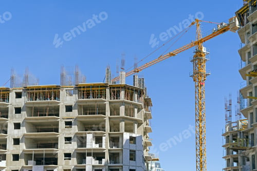 Preview: Lifting Faucet On A Background Blue Sky