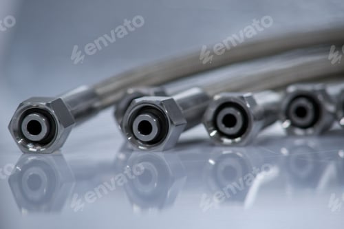 Preview: Stainless Steel Pressure Hose With Screw Connection.
