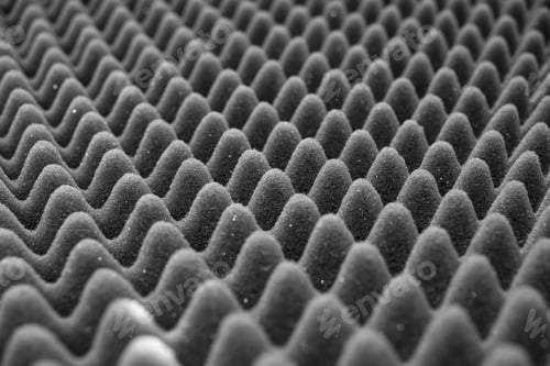 Preview: Dark Artificial Foam, Acoustic Foam Insulation Texture On Background.