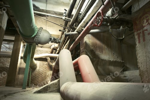 Preview: Equipment, Cables And Piping As Found Inside Of A Old Industrial Power Plant