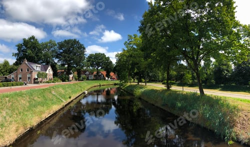 Preview: Canal In Oosterwolde, Friesland The Netherlands