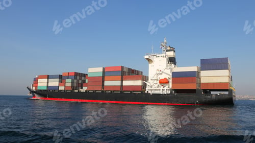 Preview: A Container Ship Carrying Goods Between Ports