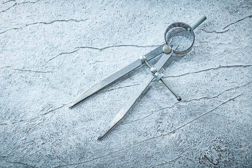 Preview: Slide Caliper On Metallic Background Construction Concept.