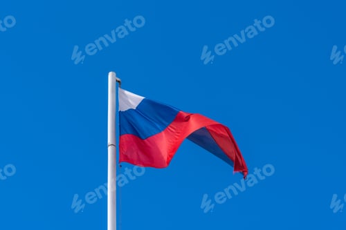 Preview: Flag with Blue Skies in the Background
