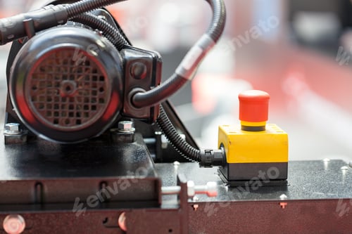 Preview: Part Of Metal Processing Machines, Note Shallow Depth Of Field