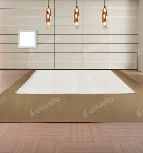 Preview: Bright Stone Wall Interior Design And Modern Lamp
