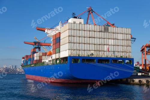 Preview: Container Ship Is Loading In A Port