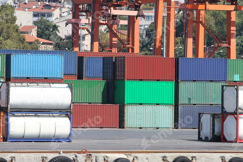 Preview: Containers Waiting To Transfer In A Port
