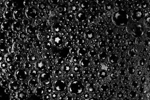 Preview: Dark Abstract Bubble Circles Background.