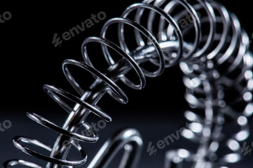 Preview: Metal Whisk On Black Background
