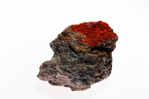 Preview: Sulphide Mineral Realgar On The White Background
