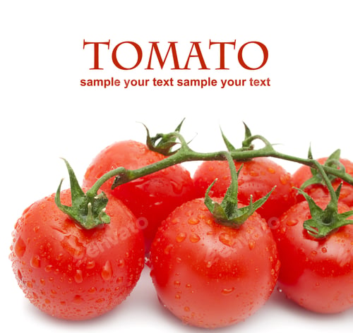 Preview: Close-Up Photo Of Tomatoes With Water Drops