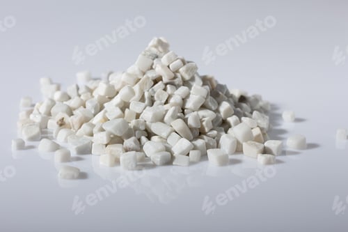 Preview: Beautiful Natural White Stone Scattered On A White