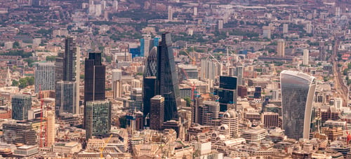 Preview: London City. Modern Skyline Of Business District.