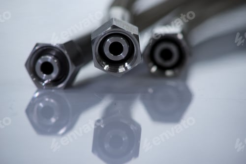 Preview: Stainless Steel Pressure Hose With Screw Connection.