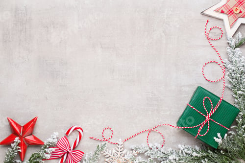 Preview: Merry Christmas And Happy Holidays Greeting Card, Frame, Banner. New Year. Noel. Silver Christmas