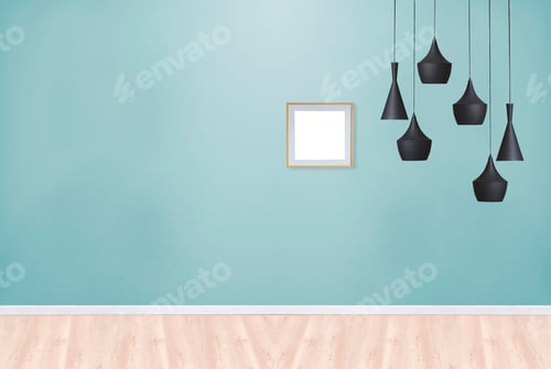 Preview: Empty Interior Design And Wooden Floor, Decorative Background For Home, Office, Hotel