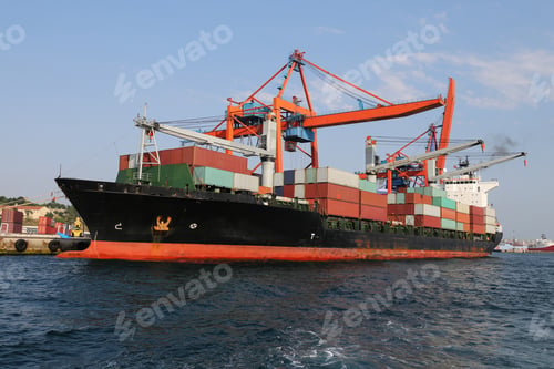 Preview: Container Ship Is Loading In A Port