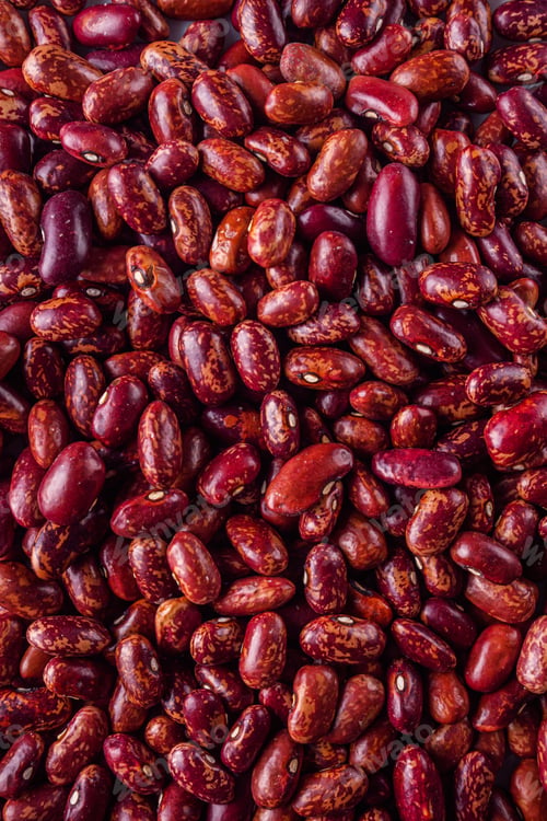 Preview: Fresh Organic Natural Beans On A White Background