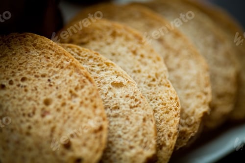 Preview: Color Shot With Slices Of Bread On A Plate