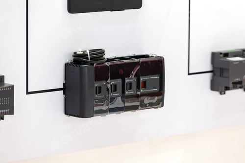 Preview: Fuse-Box With Automatic Fuses For Installation; Note Shallow Depth Of Field