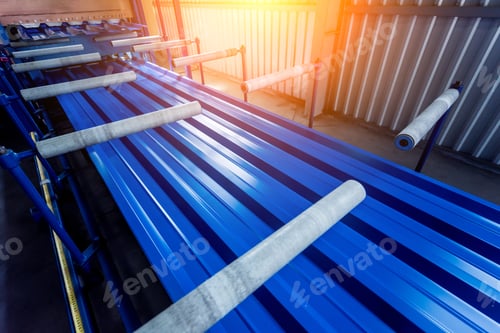 Preview: Metal Sheet Forming Machine At The Modern Metalwork Factory.
