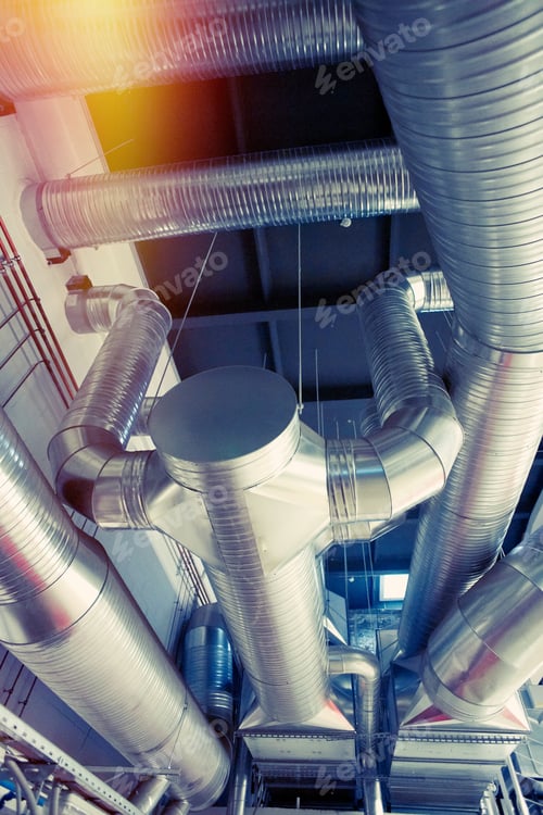 Preview: Ventilation Pipes And Ducts Of Industrial Air Condition