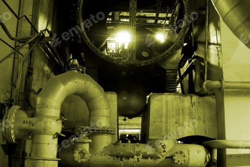 Preview: Pipes, Tubes, Machinery And Steam Turbine At A Power Plant