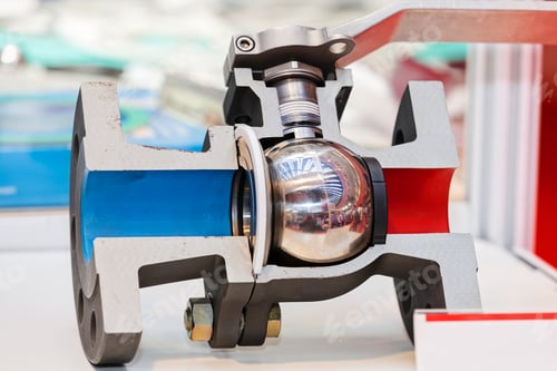 Preview: Intersection Of New Valves For Flow Control; Note Shallow Depth Of Field