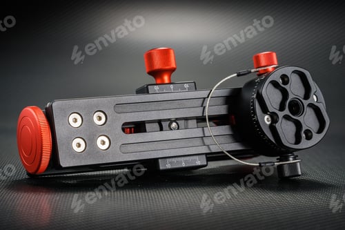 Preview: Panoramic Head On The Dark Background For Making Of Virtual Tours And Panoramic Pictures.