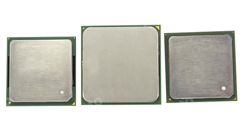 Preview: Modern Cpu Isolated On White Background