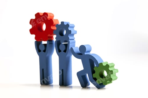 Preview: Concept Of Teamwork, People And Icons