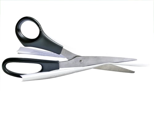 Preview: Scissors Cutting Piece Of Paper