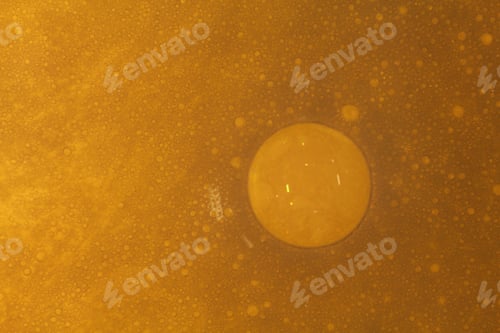 Preview: Cooking Oil, Water With Oil Emulsions And Bubbles In The Background.