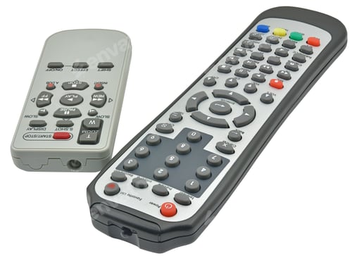 Preview: Remote Control Units On A White Background