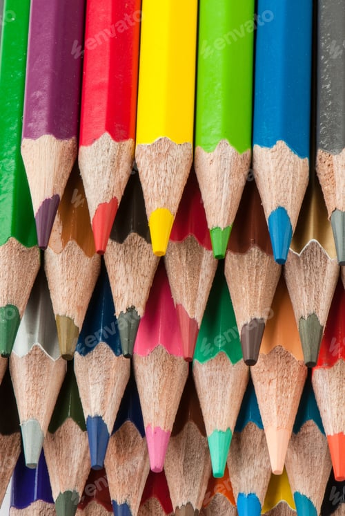 Preview: Macro Background Of The Pencil As An Element For Design. High Resolution.