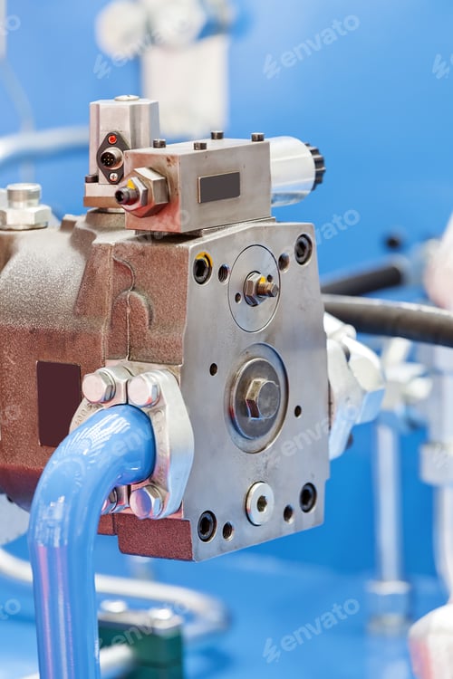 Preview: Focus On Detail Of Machine For Industry; Note Shallow Depth Of Field