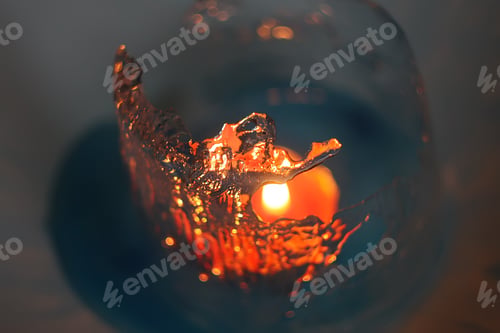 Preview: Ice Lantern With Candle