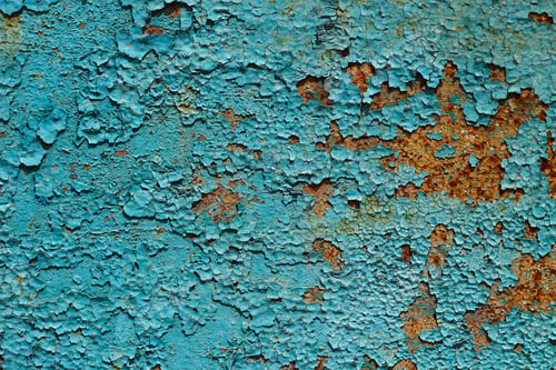 Preview: Old Metal Surface With Peeling Paint And Rust. Grunge Background