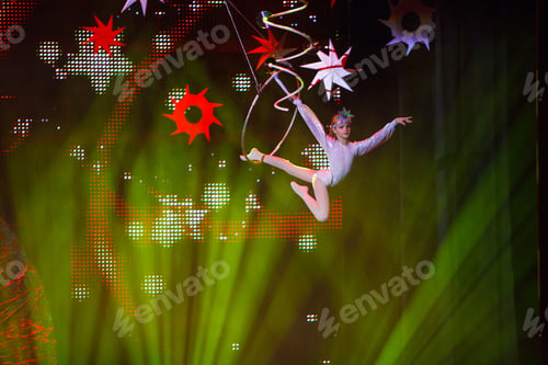 Preview: Air Gymnast Performances In The Circus